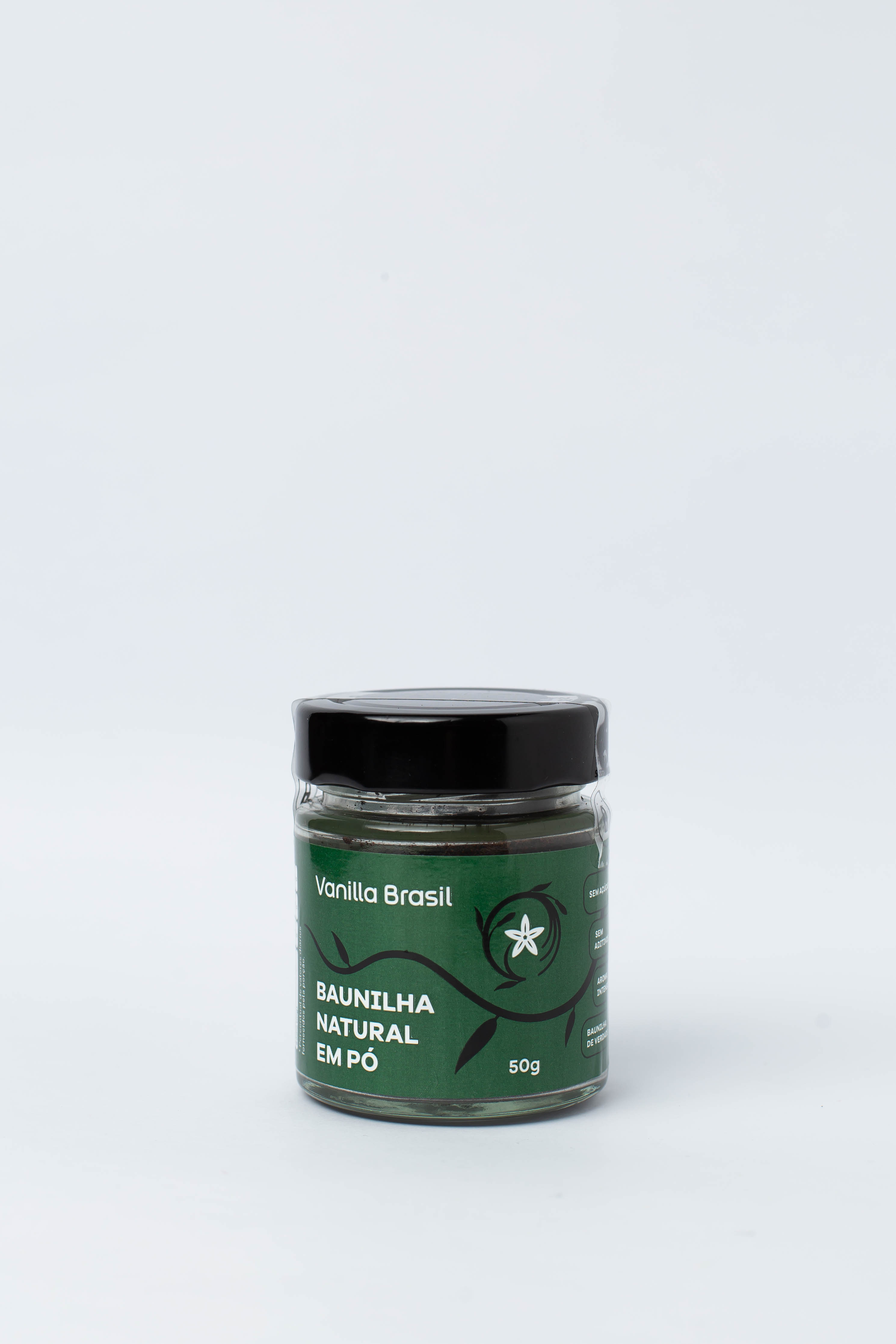 Pote de Baunilha Natural em Pó Vanilla Brasil