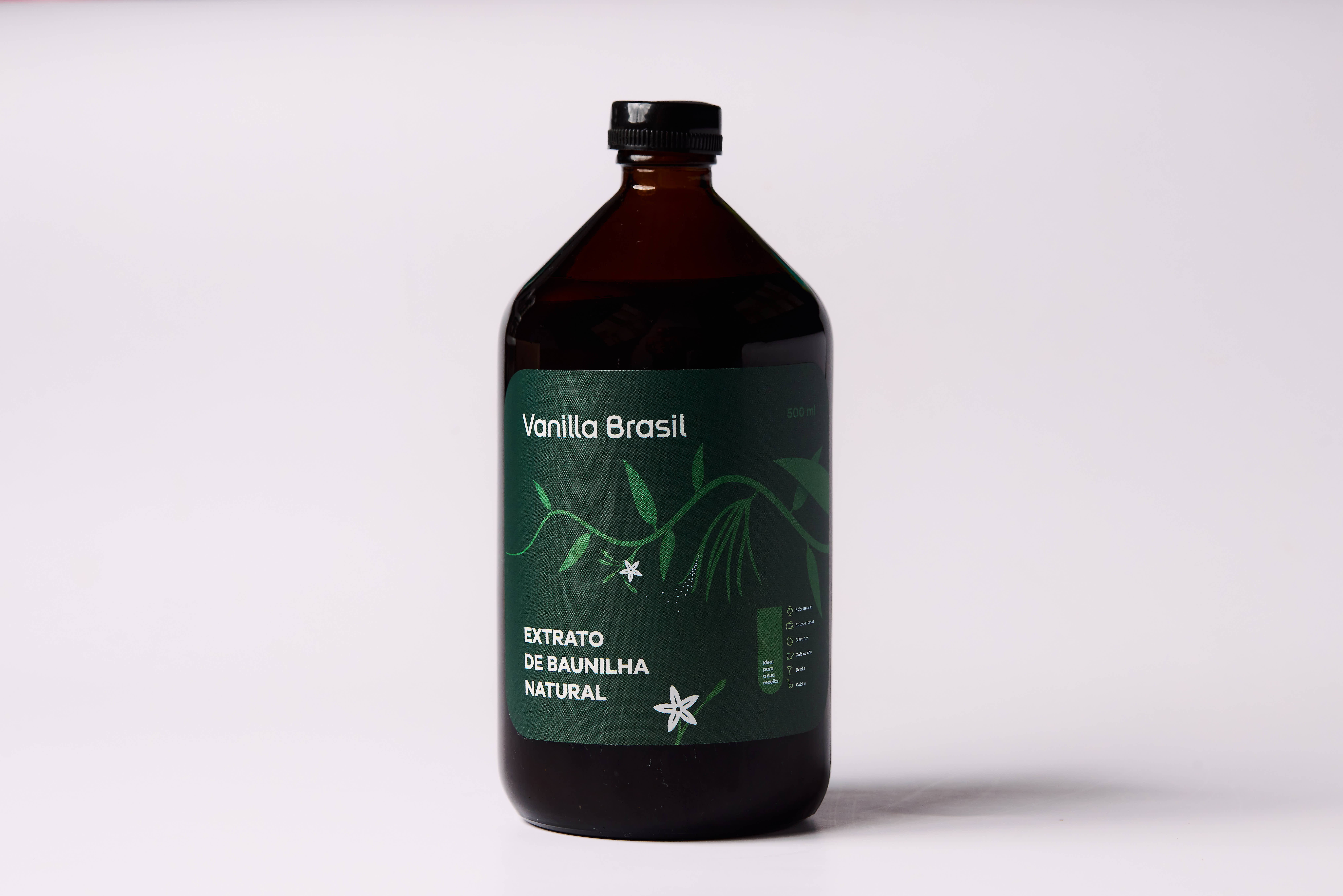 Frasco de Extrato de Baunilha Natural Vanilla Brasil